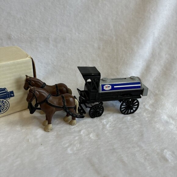 1991 Ertl Kerr Mcgee Die Cast Horse & Tanker Fuel Tank Bank In Box. #9286 - Picture 4 of 12